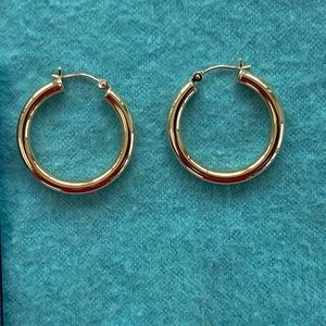 14kt gold hoop earrings